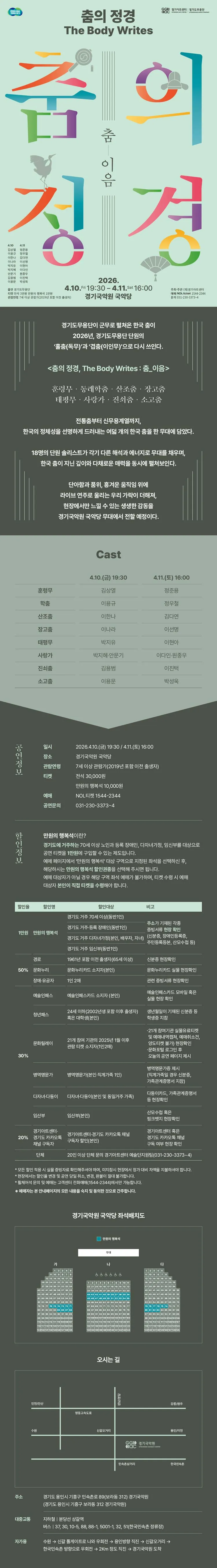 춤의 정경, The Body Writes: 춤 이음 [용인] 상세 안내 이미지 1