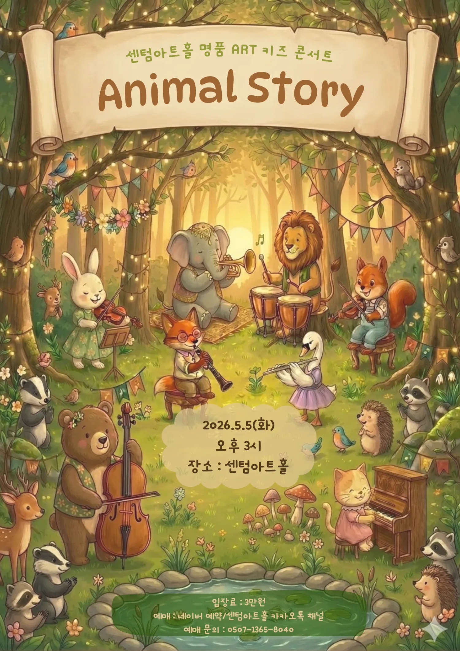 센텀아트홀 명품 ART 키즈콘서트: Animal Story [부산] 상세 안내 이미지 1