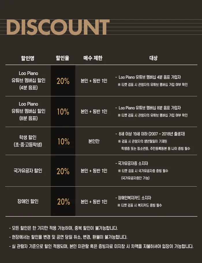 루 피아노 3rd Concert: 너에게 루 가는 길 with. Jazz Trio 상세 안내 이미지 3