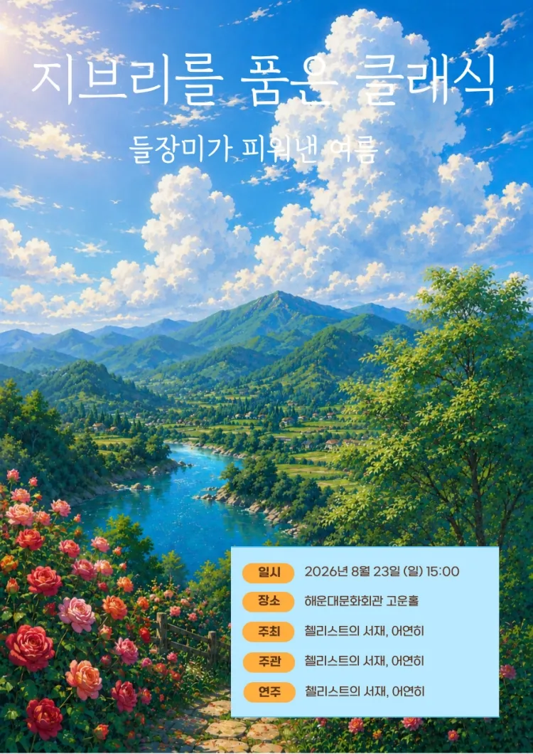 지브리를 품은 클래식, 들장미가 피워낸 여름 [부산 해운대] 상세 안내 이미지 1