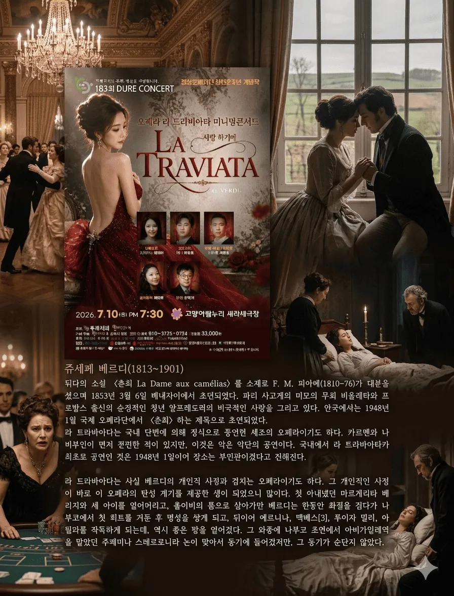 제183회 두레콘서트: 라 트라비아타 미니멀 콘서트 상세 안내 이미지 3