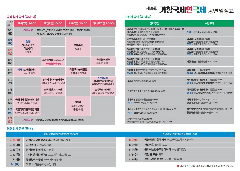 제36회 거창국제연극제: 코아, 사라진 것들 상세 안내 이미지 1