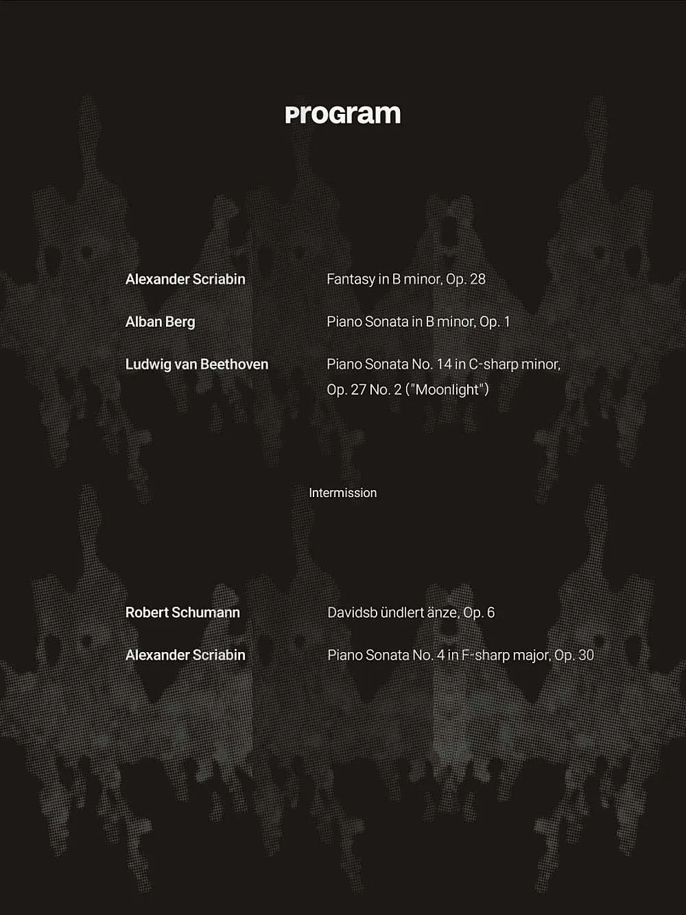 올리버 케른 피아노 리사이틀 Oliver Kern Piano Recital: Fantasies and Dances 상세 안내 이미지 2