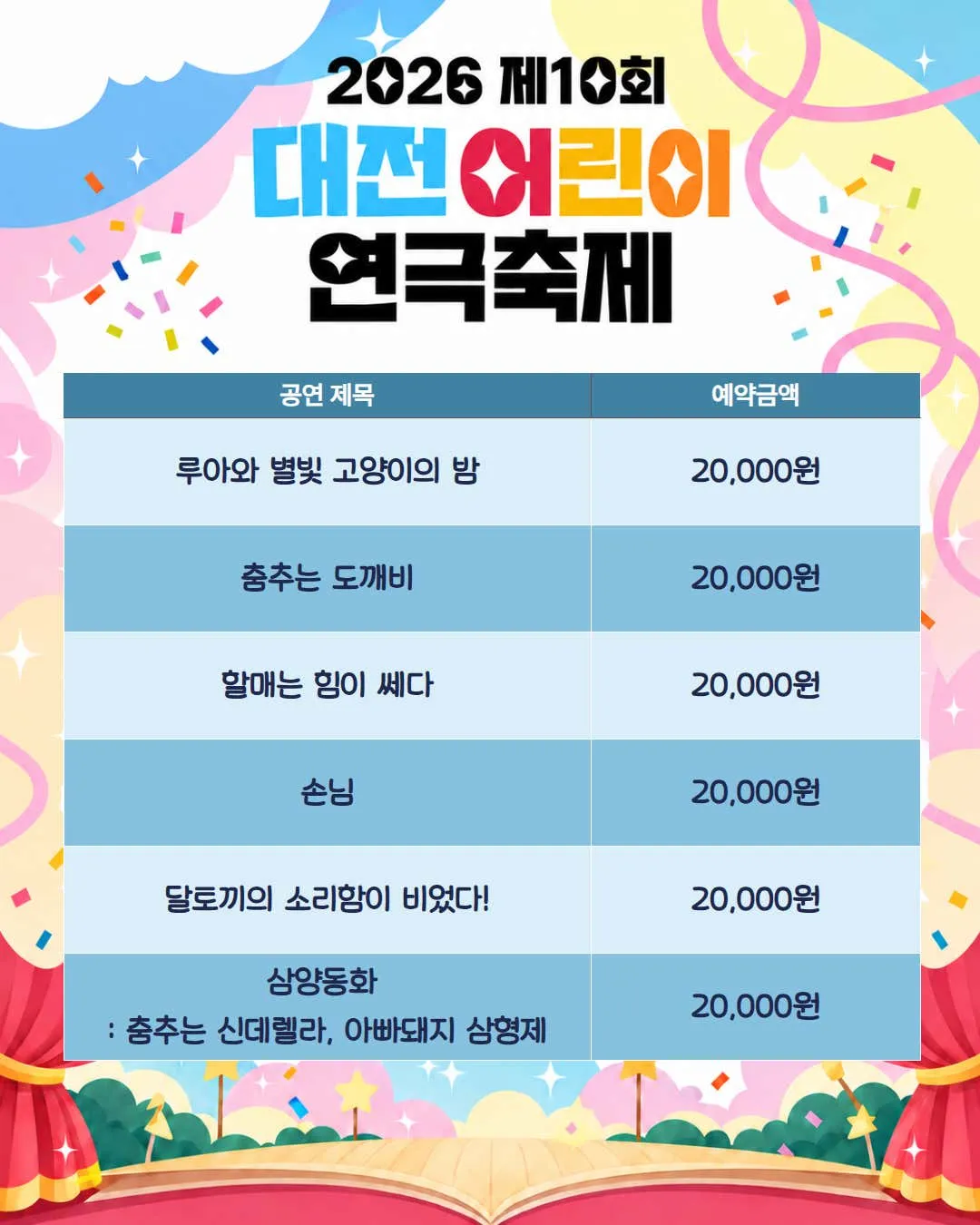 제10회 대전어린이연극축제, 손님 상세 안내 이미지 3