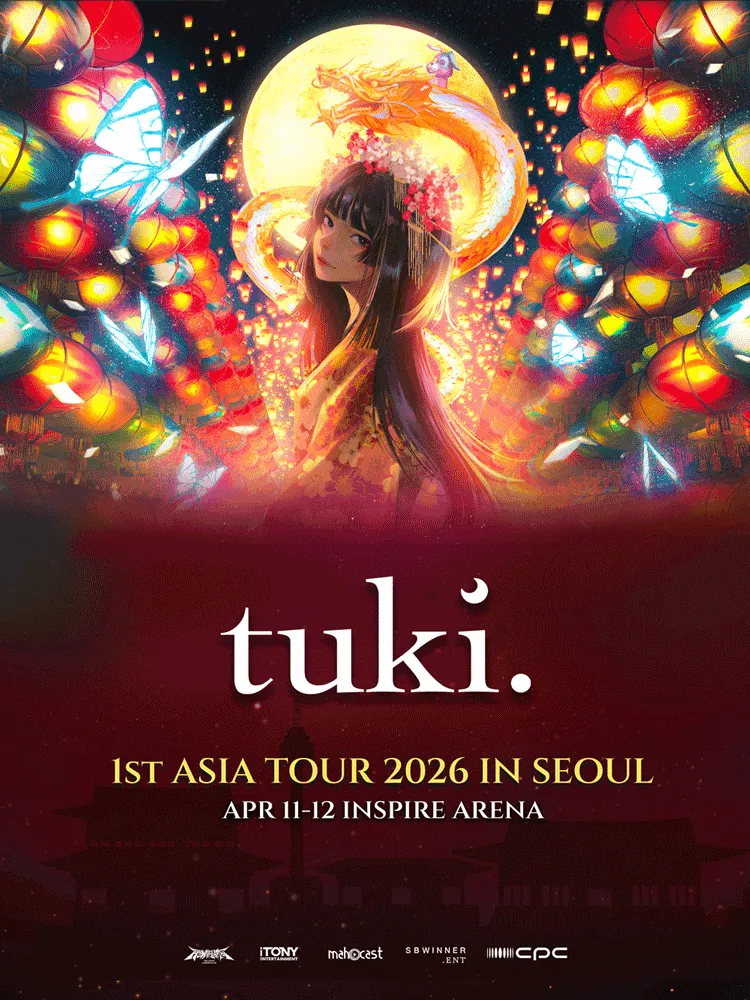tuki. 1ST ASIA TOUR [서울] (인스파이어 엔터테인먼트 리조트) 공식 포스터