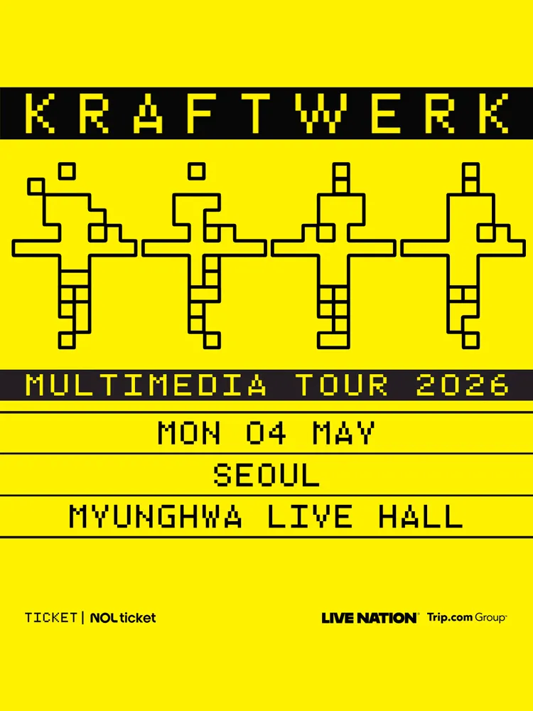 크라프트베르크 내한공연, Kraftwerk Multimedia Tour in Seoul (명화라이브홀) 공식 포스터