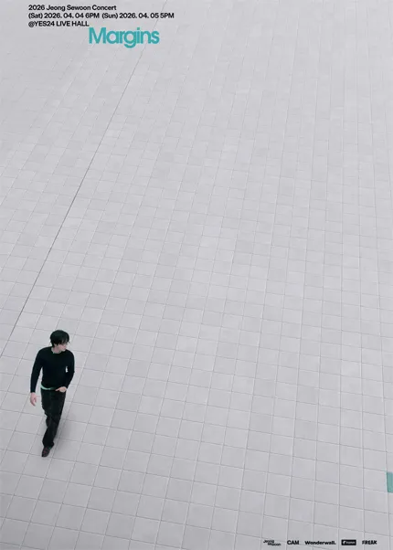 정세운 단독공연: Margins (예스24 라이브홀 (구. 악스코리아)) 공식 포스터