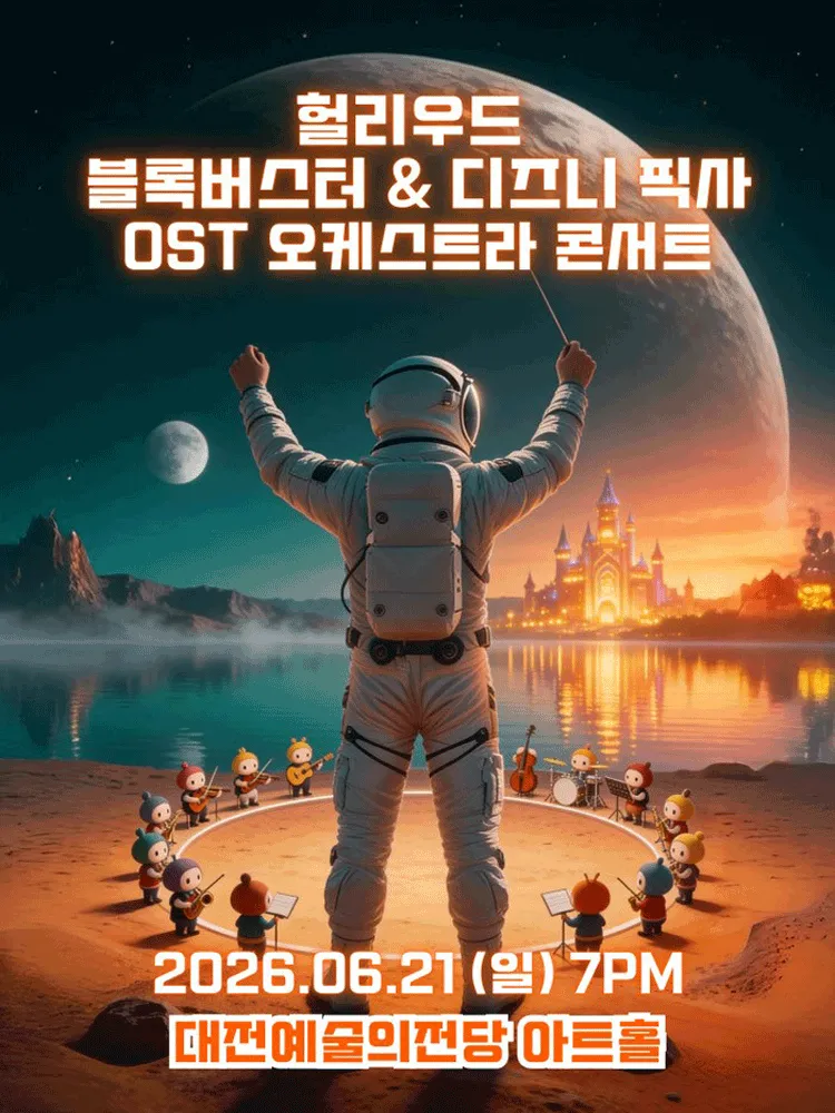 헐리우드 블록버스터 & 디즈니 픽사 OST 오케스트라 콘서트 [대전] (대전예술의전당) 공식 포스터
