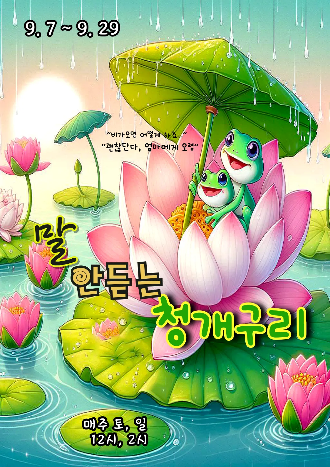 말 안듣는 청개구리 [부천] (뉴코아소극장 [부천]) 공식 포스터