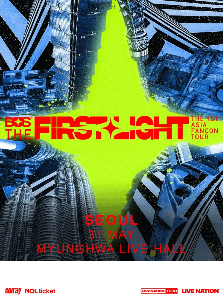 BUS 첫 아시아 팬콘서트 투어: THE FIRST LIGHT [서울] (명화라이브홀) 공식 포스터
