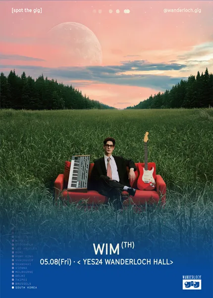 WIM: HONEYMOOD ASIA TOUR, Spot the GIG by Wanderloch [서울] (예스24 원더로크홀) 공식 포스터