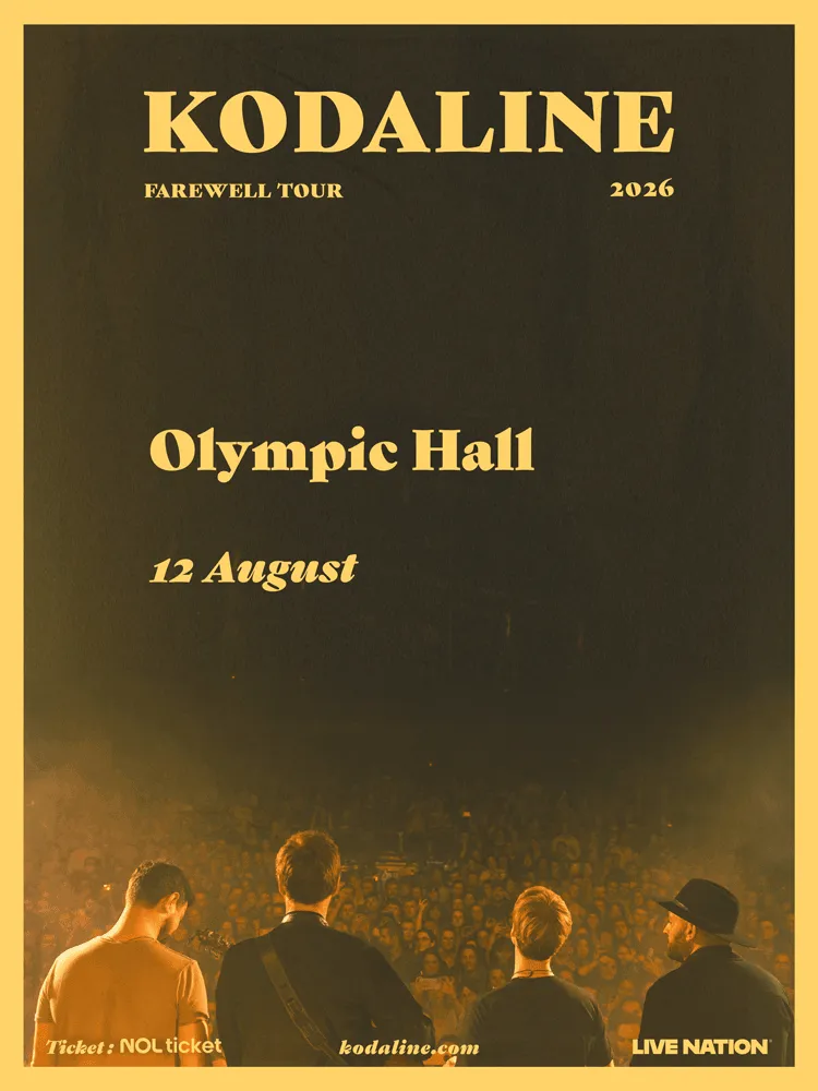 코다라인 내한공연 Kodaline Farewell Tour (올림픽공원) 공식 포스터