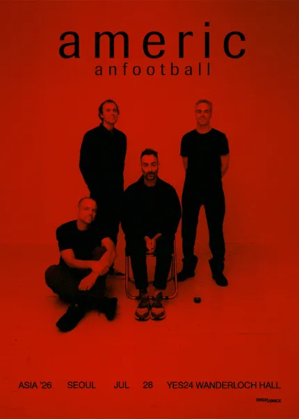American Football Live [서울] (예스24 원더로크홀) 공식 포스터