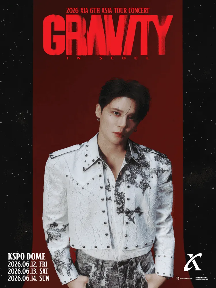 XIA 6TH ASIA TOUR CONCERT: GRAVITY [서울] (올림픽공원) 공식 포스터