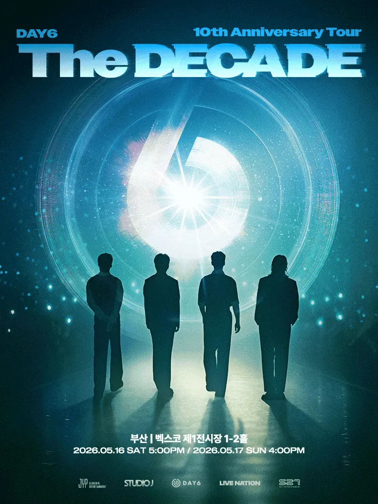 DAY6 10th Anniversary Tour: The DECADE [부산] (벡스코 (BEXCO)) 공식 포스터