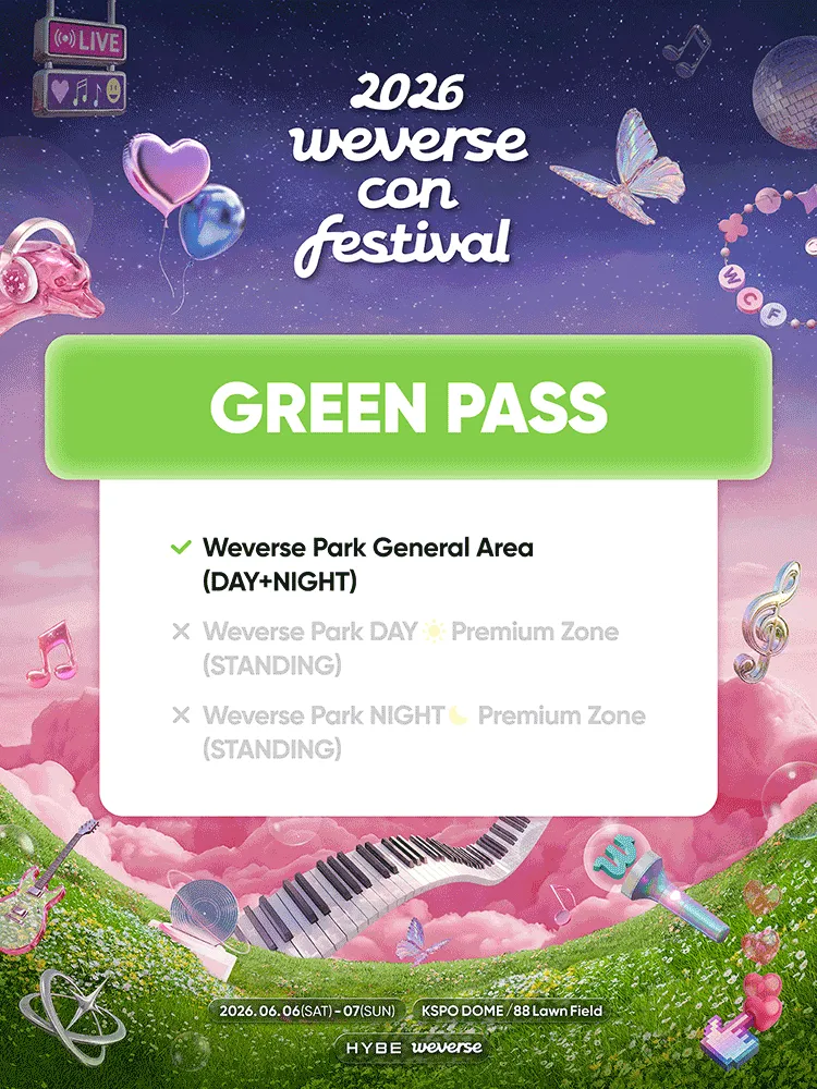 Weverse Con Festival (올림픽공원) 공식 포스터