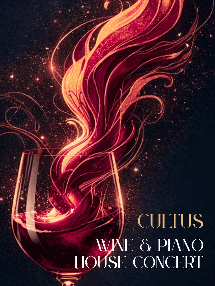 CULTUS, Wine & Piano House concert (쿨투스, 와인 & 피아노 하우스 콘서트) (크레디아 클래식 클럽) 공식 포스터