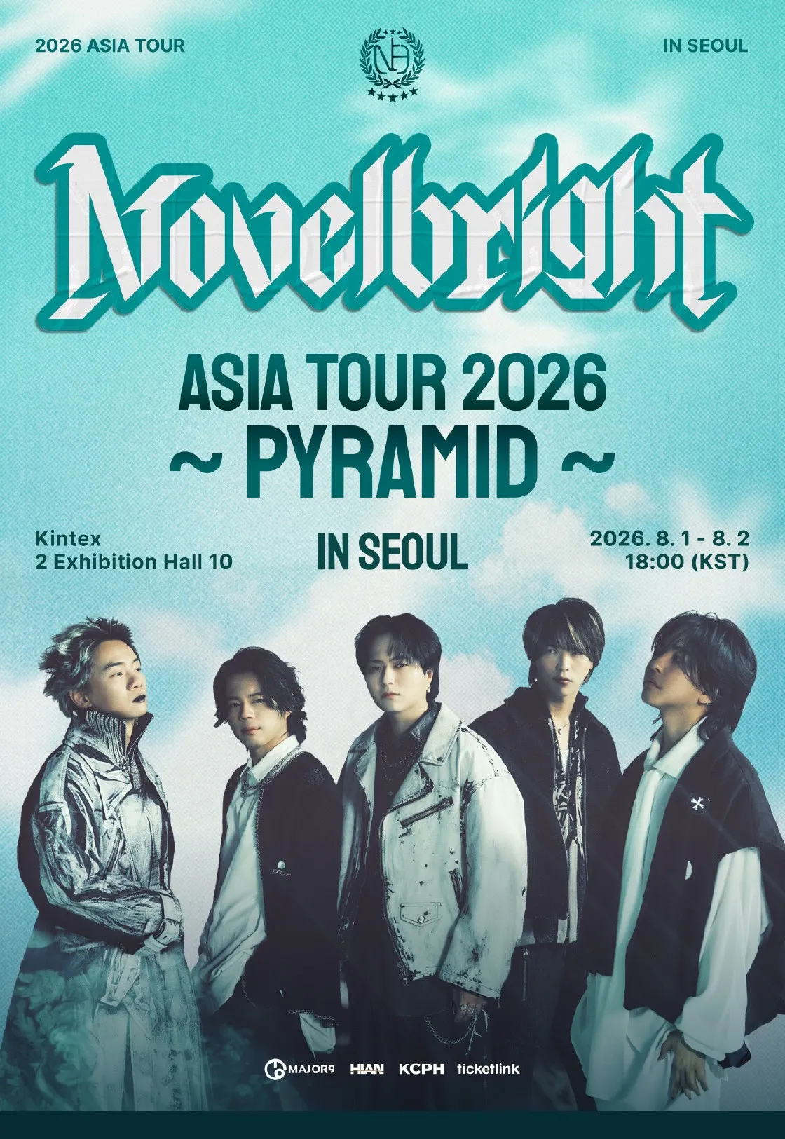 Novelbright ASIA TOUR: PYRAMID [서울] (킨텍스) 공식 포스터