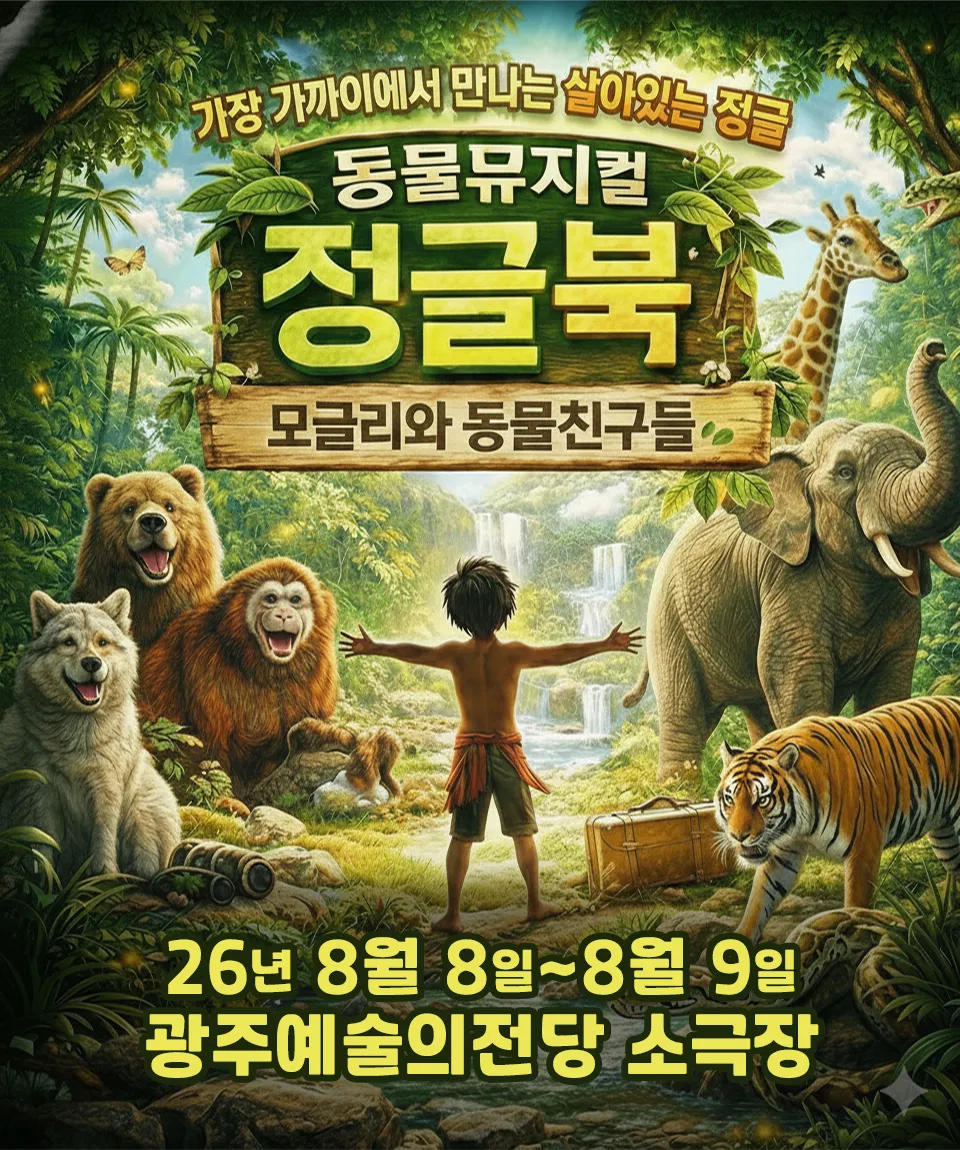 정글북 [광주] (전남광주통합특별시 예술의전당 (구. 광주예술의전당)) 공식 포스터