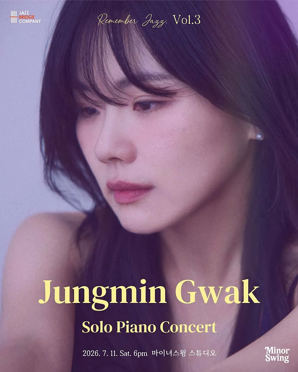 곽정민 솔로 피아노 콘서트: 리멤버 재즈 Vol.3 [용인] (글로리어겐 스튜디오) 공식 포스터