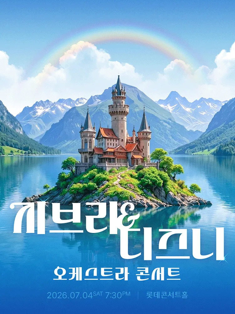 지브리 & 디즈니 오케스트라 콘서트 [서울 송파] (롯데콘서트홀) 공식 포스터