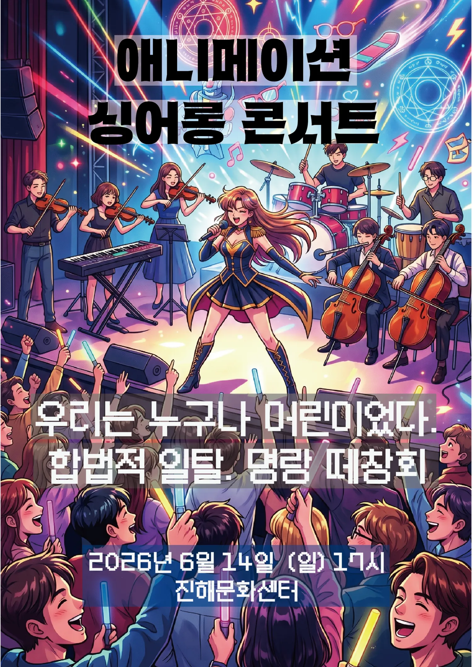 애니메이션 싱어롱 콘서트 [창원] (진해문화센터 (진해구민회관)) 공식 포스터