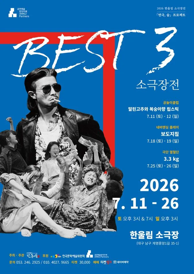 베스트3소극장전, 네버엔딩플레이: 보도지침 [대구] (한울림소극장) 공식 포스터