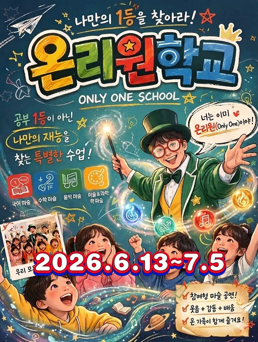 온리원 학교 [부산] (초록마술극장) 공식 포스터