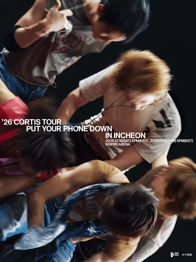CORTIS TOUR: PUT YOUR PHONE DOWN [인천] (인스파이어 엔터테인먼트 리조트) 공식 포스터