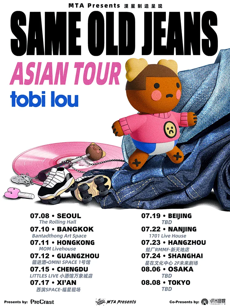 tobi lou: Same Old Jeans 투어 [서울] (롤링홀) 공식 포스터