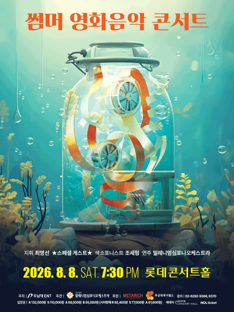 썸머 영화음악 콘서트 (롯데콘서트홀) 공식 포스터