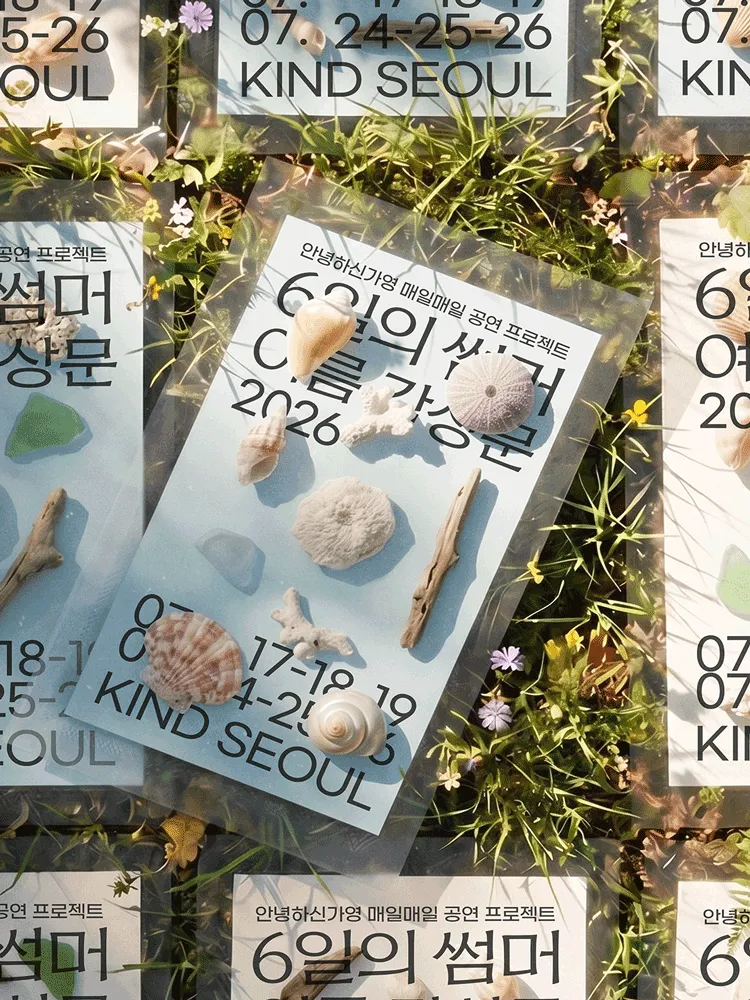 안녕하신가영 단독공연, 6일의 썸머: 여름 감상문 (카인드서울) 공식 포스터