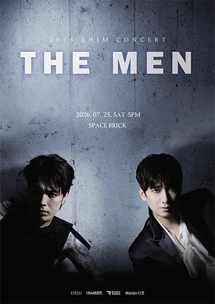 이혁정모 (EHJM) 단독콘서트: THE MEN (스페이스브릭 (SPACE BRICK)) 공식 포스터