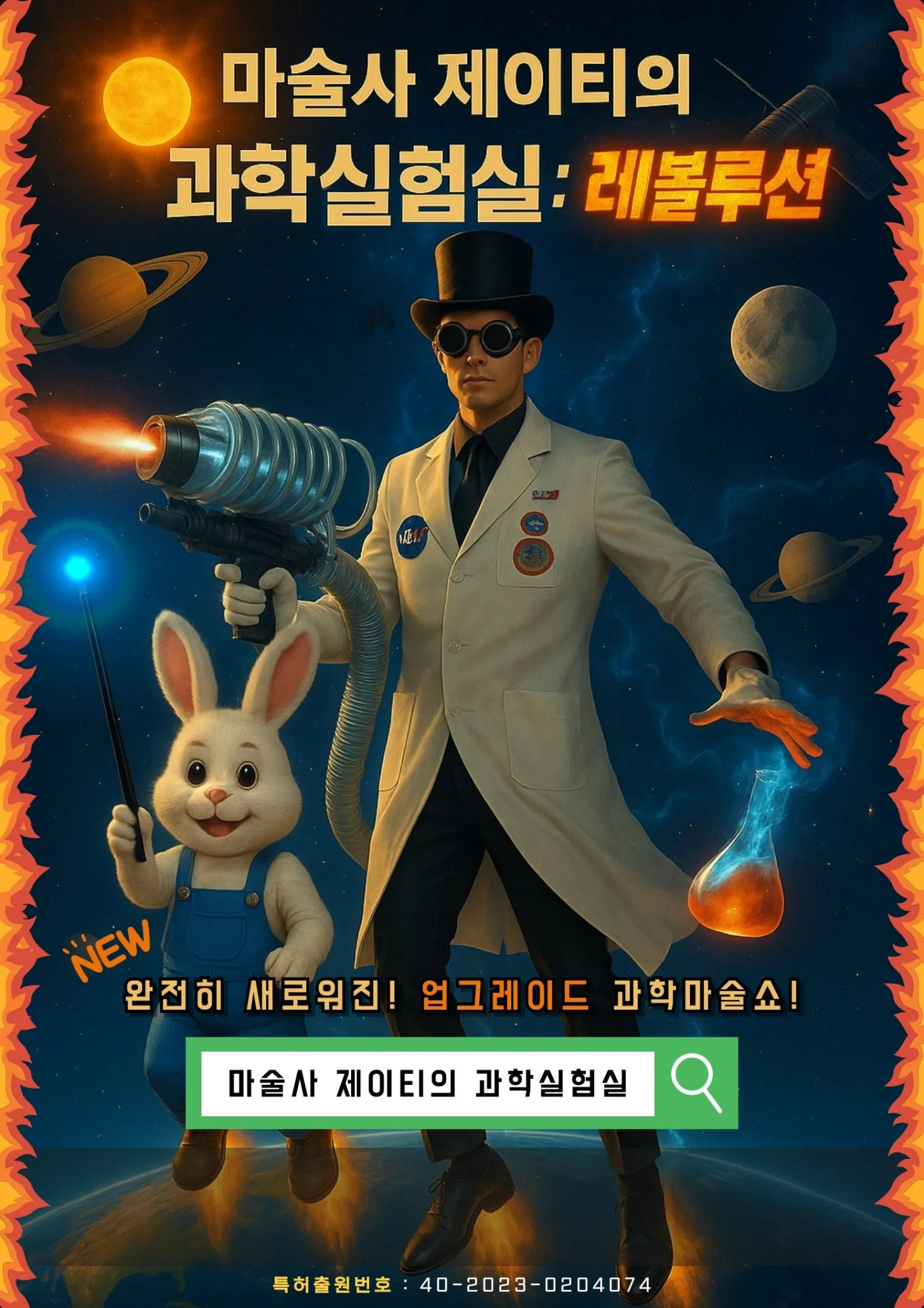 마술사 제이티의 과학실험실: 레볼루션 [수원] (수원문화원 (빛누리아트홀)) 공식 포스터