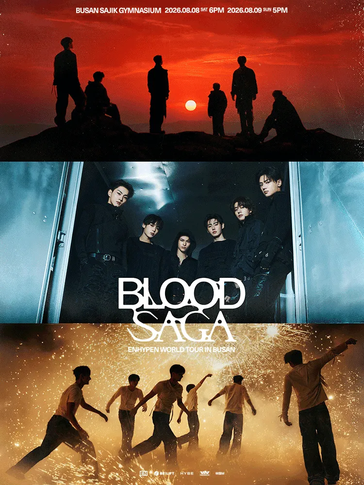 ENHYPEN WORLD TOUR: BLOOD SAGA [부산] (부산사직실내체육관) 공식 포스터