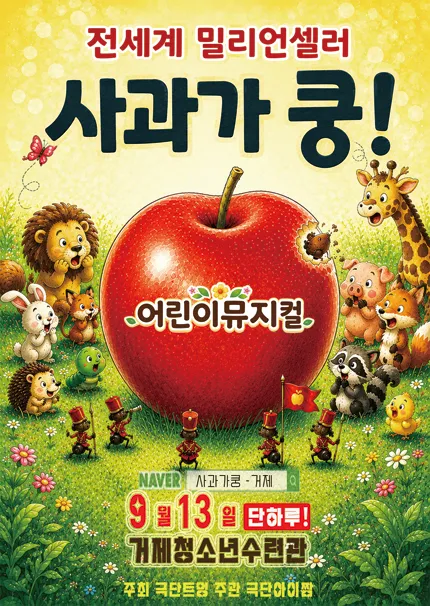 사과가 쿵! [거제] (거제시청소년수련관) 공식 포스터