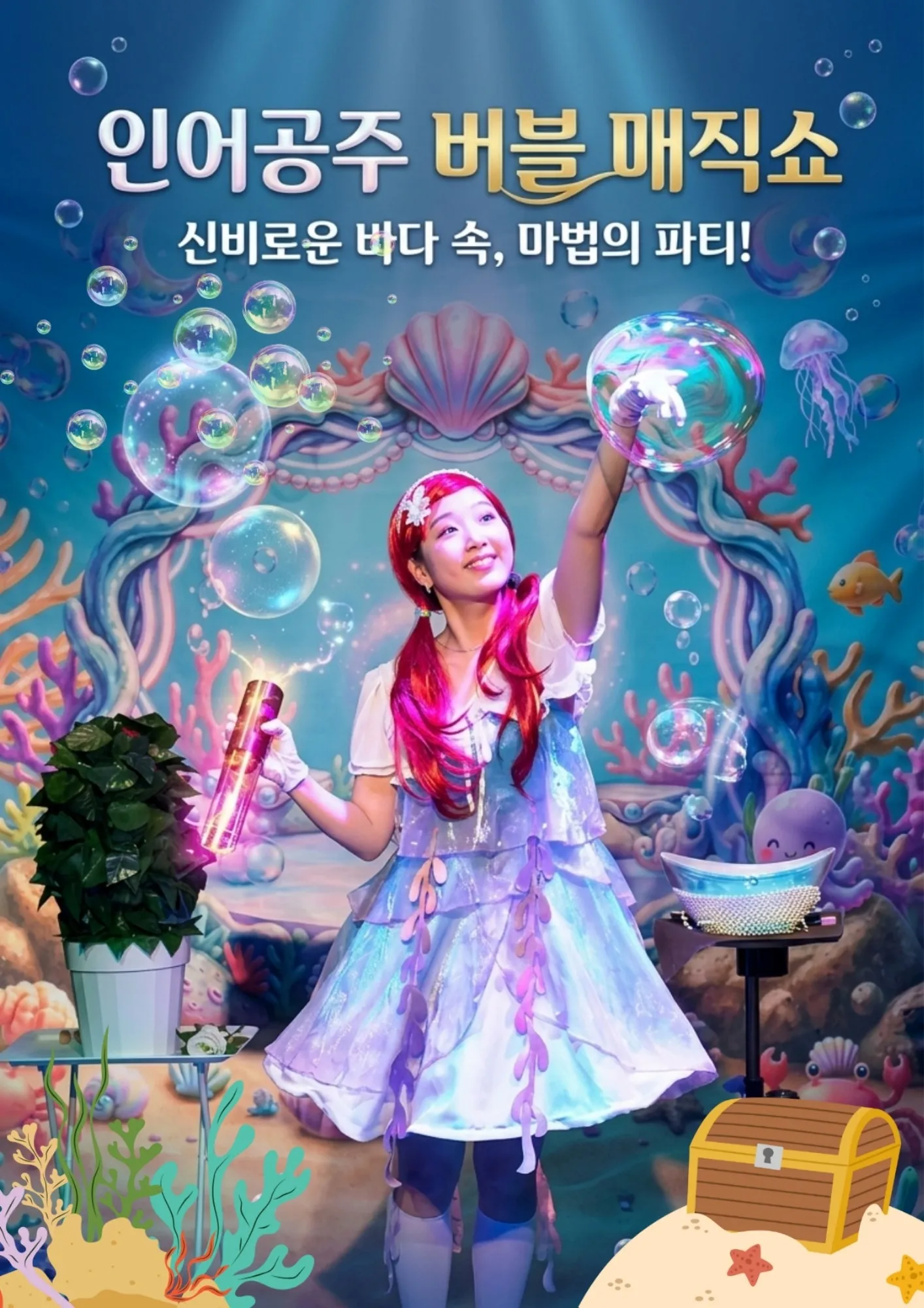인어공주 버블 매직쇼 [인천] (아띠홀) 공식 포스터