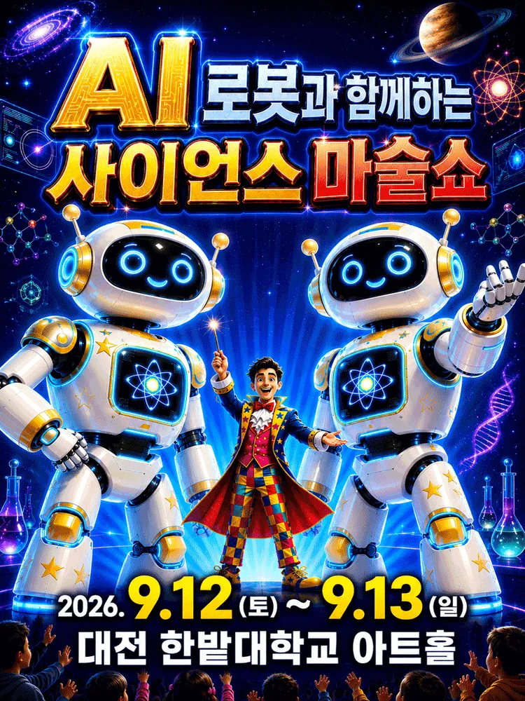 AI로봇과 함께하는 사이언스 마술쇼 [대전] (한밭대학교) 공식 포스터