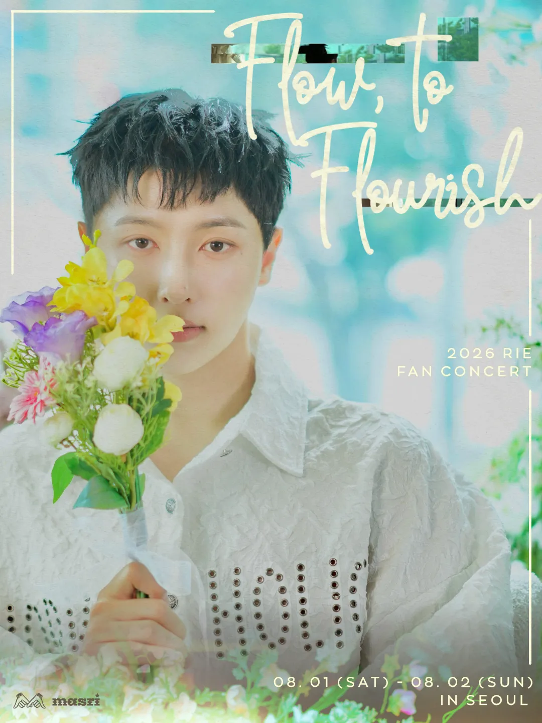 RIE FAN CONCERT: FLOW, TO FLOURISH (온맘씨어터) 공식 포스터