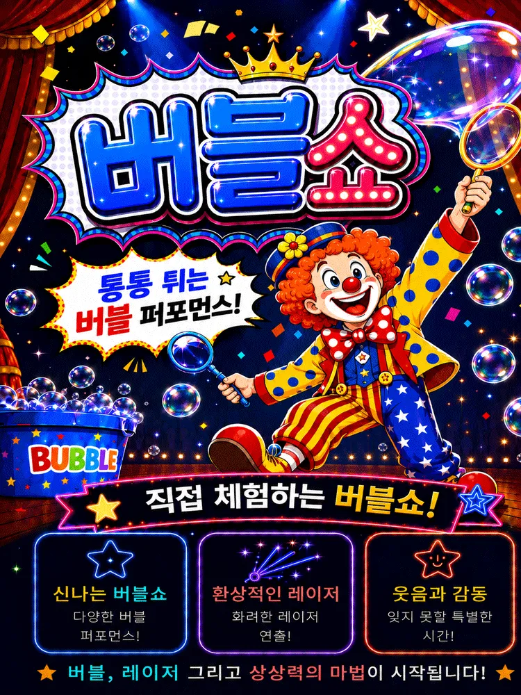 매직버블쇼 [진주] (경상대학교 칠암캠퍼스) 공식 포스터