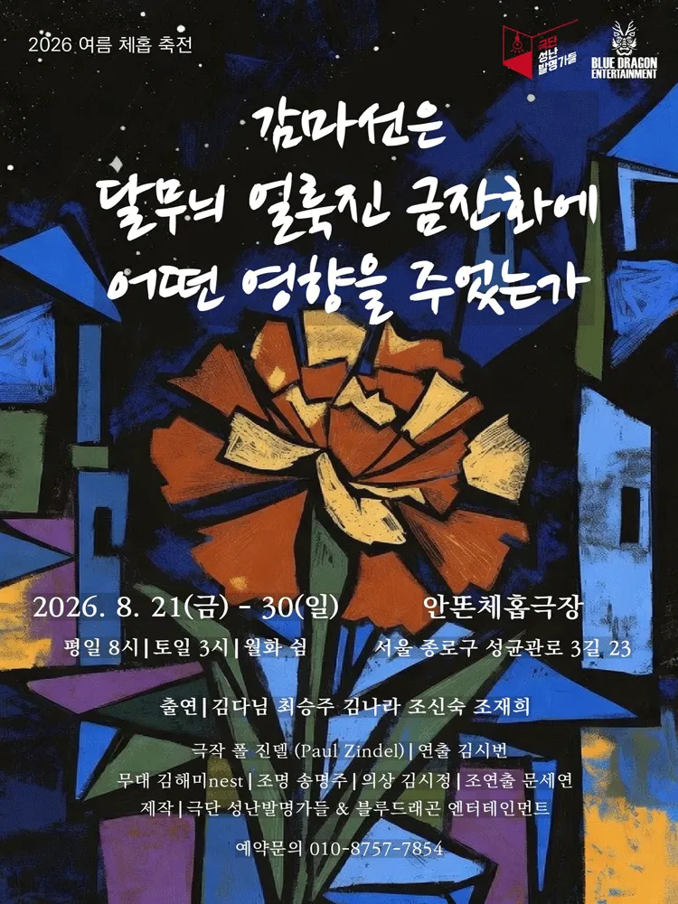감마선은 달무늬 얼룩진 금잔화에 어떤 영향을 주었는가 (안똔체홉극장) 공식 포스터