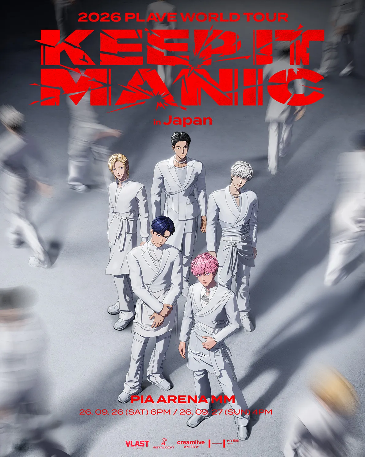 PLAVE World Tour: KEEP IT MANIC [일본 가나가와] (일본 요코하마 피아 아레나 MM) 공식 포스터