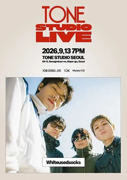 TONE STUDIO LIVE, Whiteusedsocks (톤스튜디오 서울) 공식 포스터