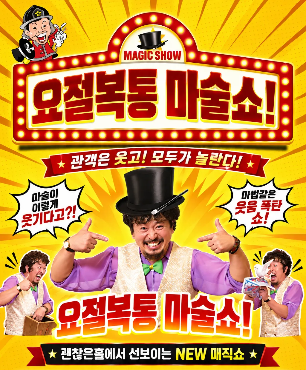 소방관 마술쇼 2탄: 요절복통 마술쇼 [김포] (김포한강괜찮은홀) 공식 포스터
