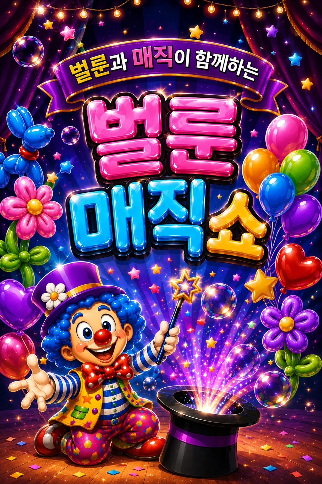 벌룬 매직쇼 [양산] (양주문화체육센터) 공식 포스터
