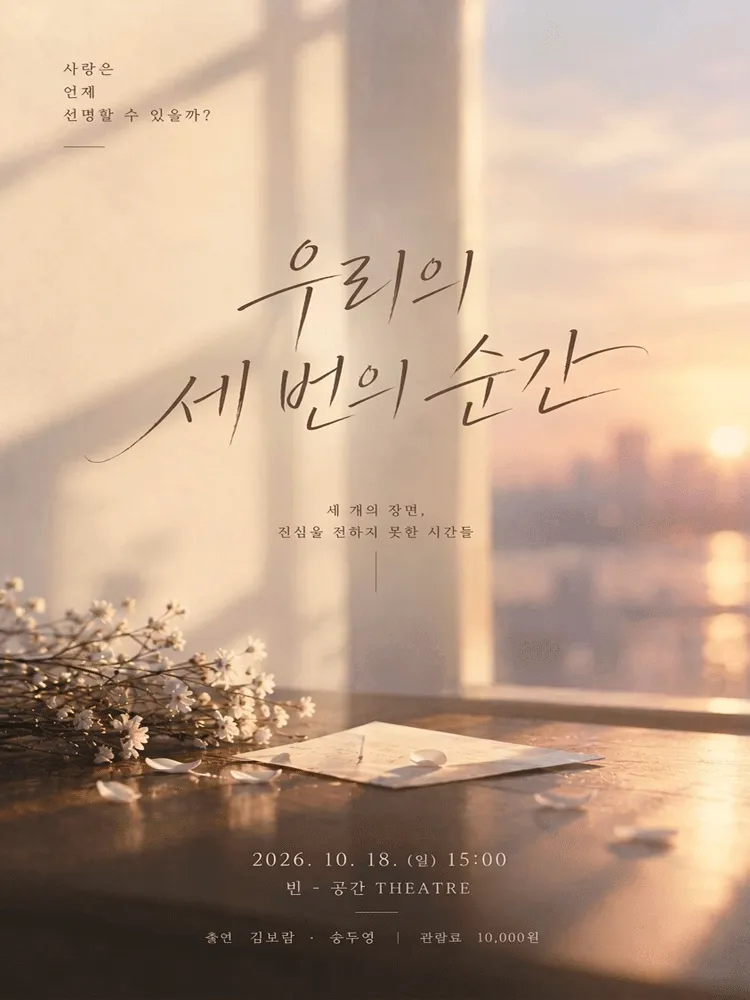 우리의 세 번의 순간 포스터