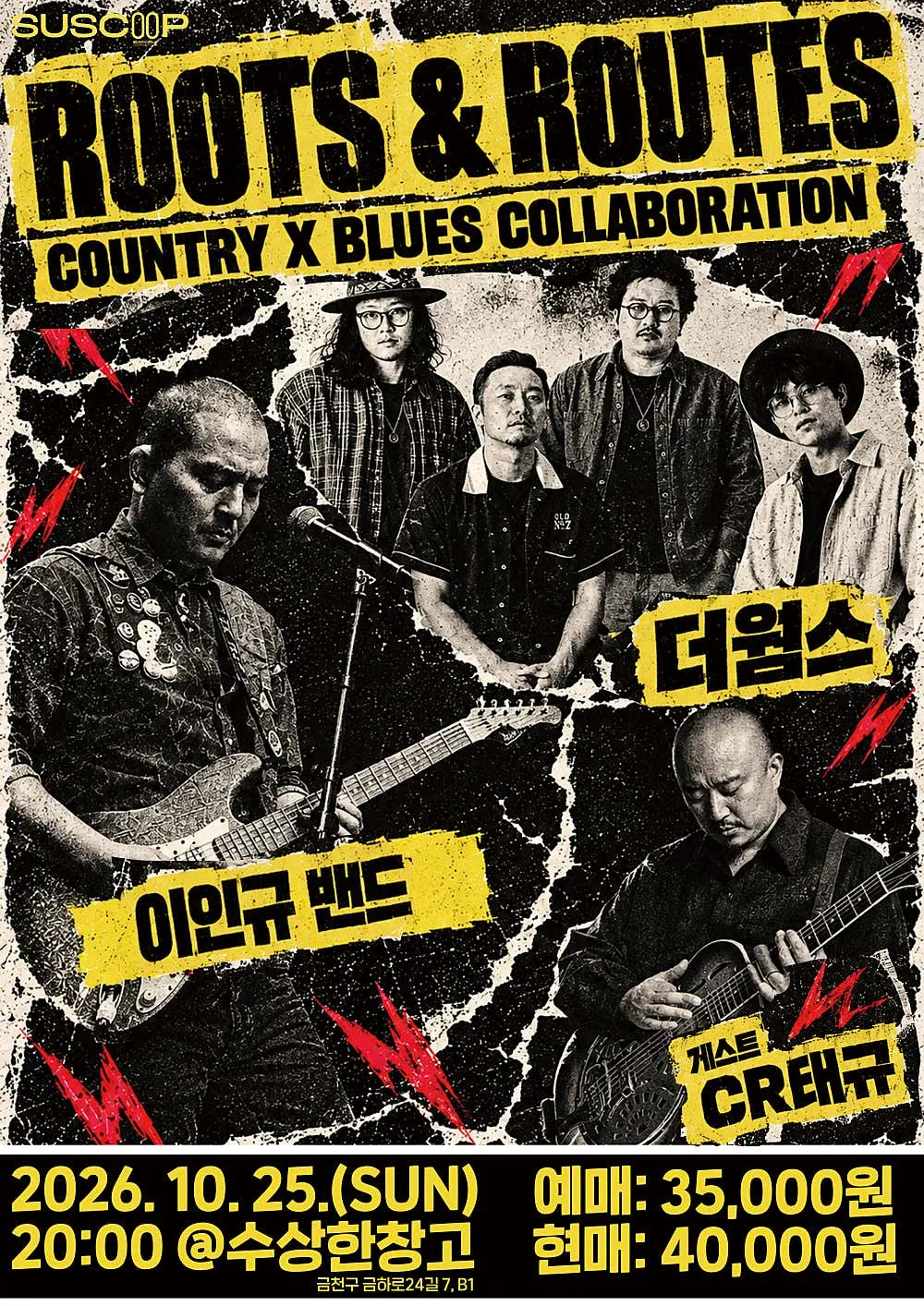 수상한콘서트 & 수상한스테이지, ROOTS & ROUTES 포스터