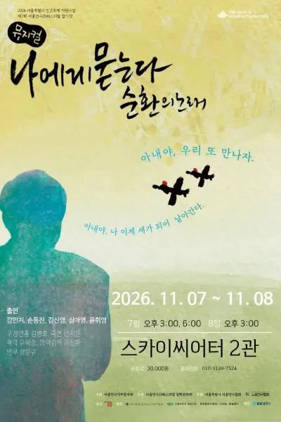 제7회 서울연극25페스티벌, 나에게 묻는다, 순환의 노래 (대학로 스카이씨어터) 공식 포스터