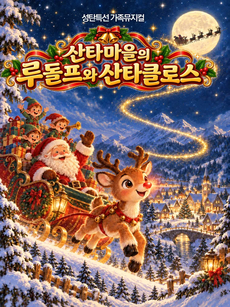 산타마을의 루돌프와 산타클로스 [포항] (포항문화예술회관) 공식 포스터