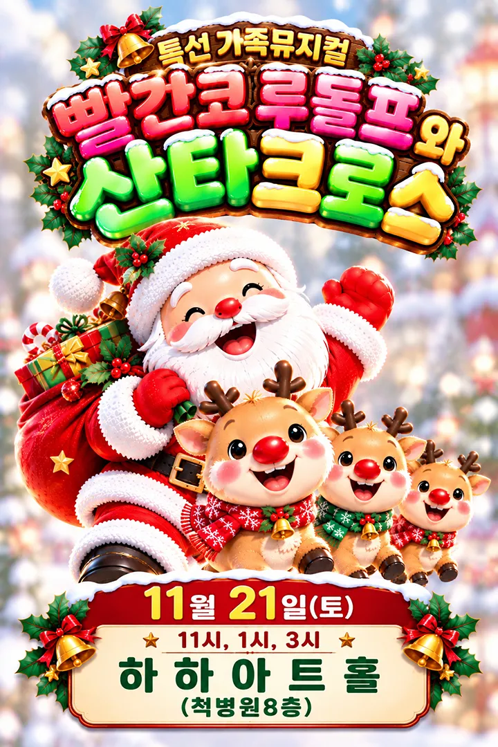 빨간코 루돌프와 산타클로스 [부산] (하하아트홀 (구. 성원아트홀)) 공식 포스터